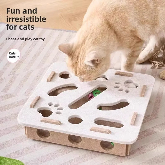 Awaken the hunter in your cat with affection. 🐈⬛ This cuddly felt puzzle stimulates mind and body, ensuring your cat never feels alone. Safe and stylish fun for your home. Give your feline the joy they deserve. Order yours now!