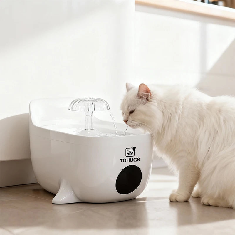 Keep your pet hydrated with this Smart Automatic Water Fountain. Its circulating flow, UV disinfection, and multi‑filter system provide clean, fresh water, encouraging cats and dogs to drink more and stay healthy every day
