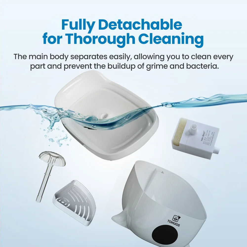 Keep your pet hydrated with this Smart Automatic Water Fountain. Its circulating flow, UV disinfection, and multi‑filter system provide clean, fresh water, encouraging cats and dogs to drink more and stay healthy every day