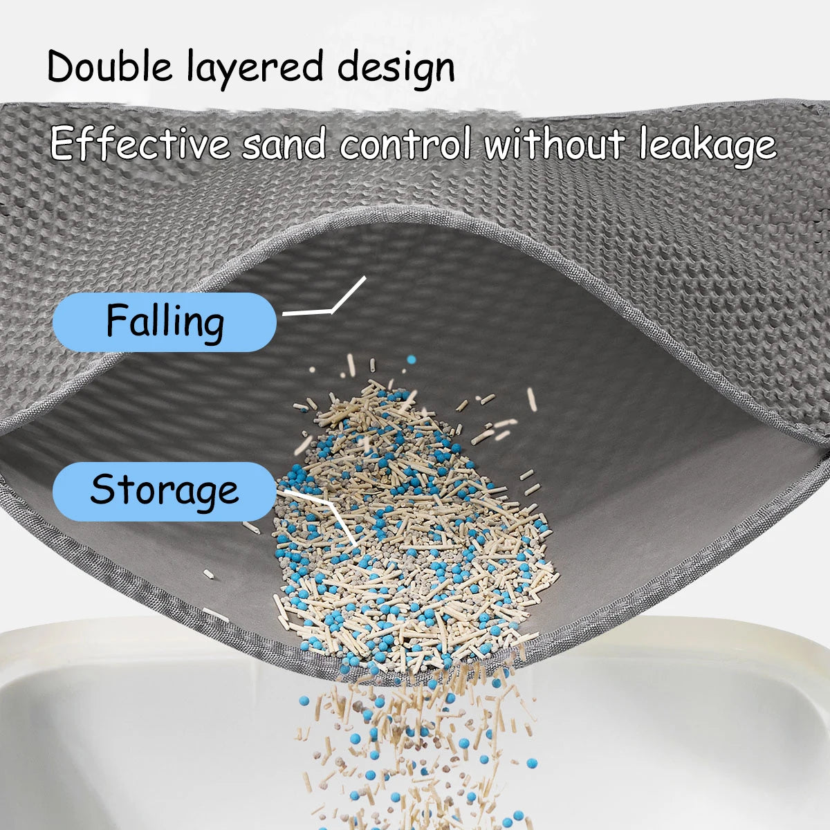 eep your home a sanctuary of comfort. This premium double-layer mat gently traps litter, keeping paws clean and floors pristine. Waterproof, non-slip, and durable—because your cat deserves the best and you deserve a mess-free, beautiful home. 🐾✨