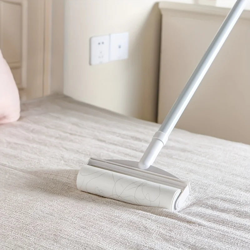 Say goodbye to pet hair and reclaim the comfort of your home. With a 124cm extendable handle, clean sofas and carpets effortlessly and without back pain. Essential for pet owners in the UK and EU who want a spotless home and more time to love their pets.