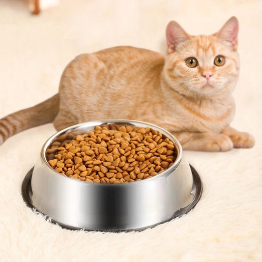 Keep your pet’s meals clean and stable with this Stainless Steel Pet Bowl. Durable, skidproof and anti‑ant, it offers safe feeding for dogs and cats, with six size options for perfect comfort at every meal.