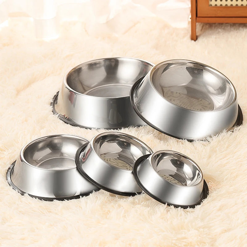 Keep your pet’s meals clean and stable with this Stainless Steel Pet Bowl. Durable, skidproof and anti‑ant, it offers safe feeding for dogs and cats, with six size options for perfect comfort at every meal.