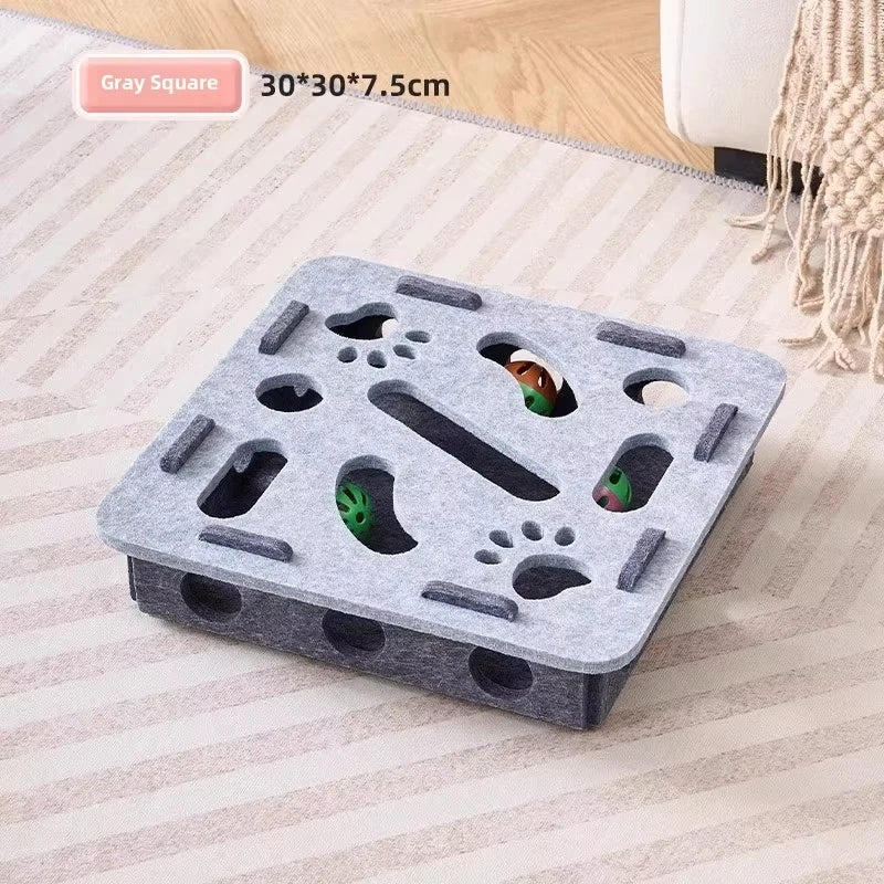 Awaken the hunter in your cat with affection. 🐈‍⬛ This cuddly felt puzzle stimulates mind and body, ensuring your cat never feels alone. Safe and stylish fun for your home. Give your feline the joy they deserve. Order yours now!
