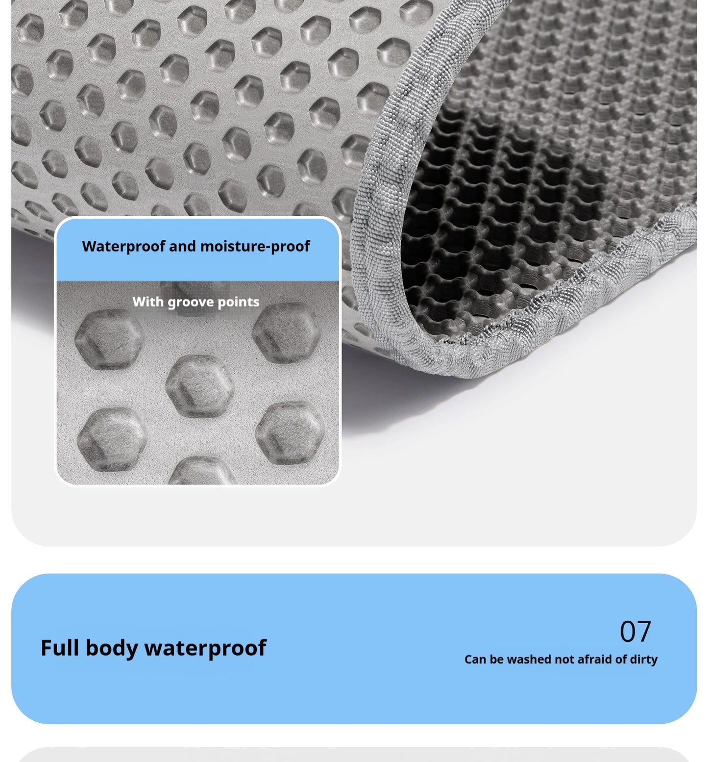 eep your home a sanctuary of comfort. This premium double-layer mat gently traps litter, keeping paws clean and floors pristine. Waterproof, non-slip, and durable—because your cat deserves the best and you deserve a mess-free, beautiful home. 🐾✨