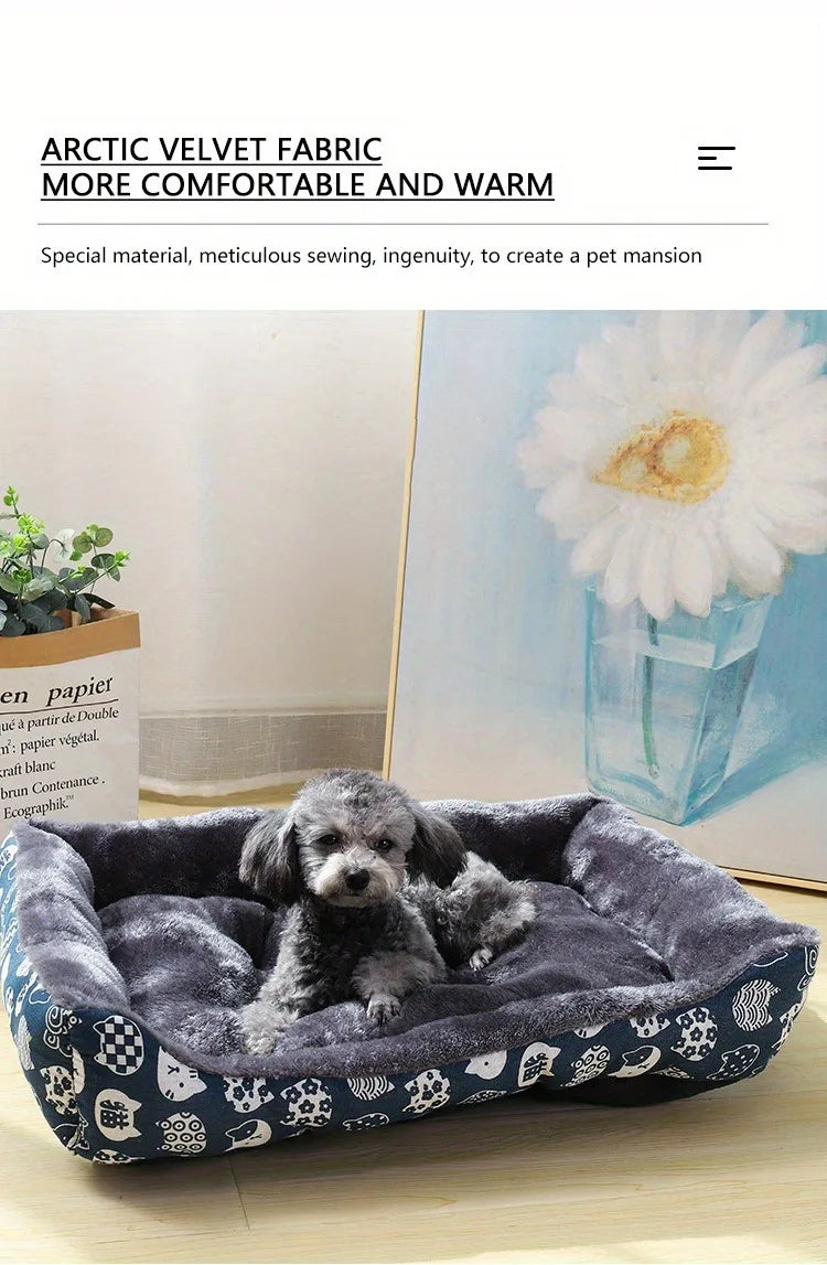 Give your pet warm comfort with this Winter Pet Bed Sofa Mat. Soft, cozy, and perfect for small to large pets, it offers a secure resting space for dogs and cats, keeping them relaxed, snug, and happy through every season.