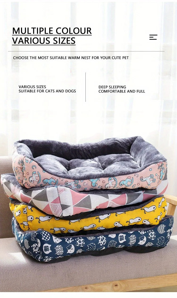 Give your pet warm comfort with this Winter Pet Bed Sofa Mat. Soft, cozy, and perfect for small to large pets, it offers a secure resting space for dogs and cats, keeping them relaxed, snug, and happy through every season.