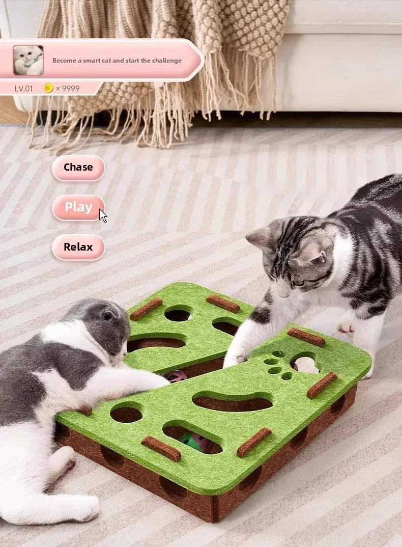 Awaken the hunter in your cat with affection. 🐈‍⬛ This cuddly felt puzzle stimulates mind and body, ensuring your cat never feels alone. Safe and stylish fun for your home. Give your feline the joy they deserve. Order yours now!