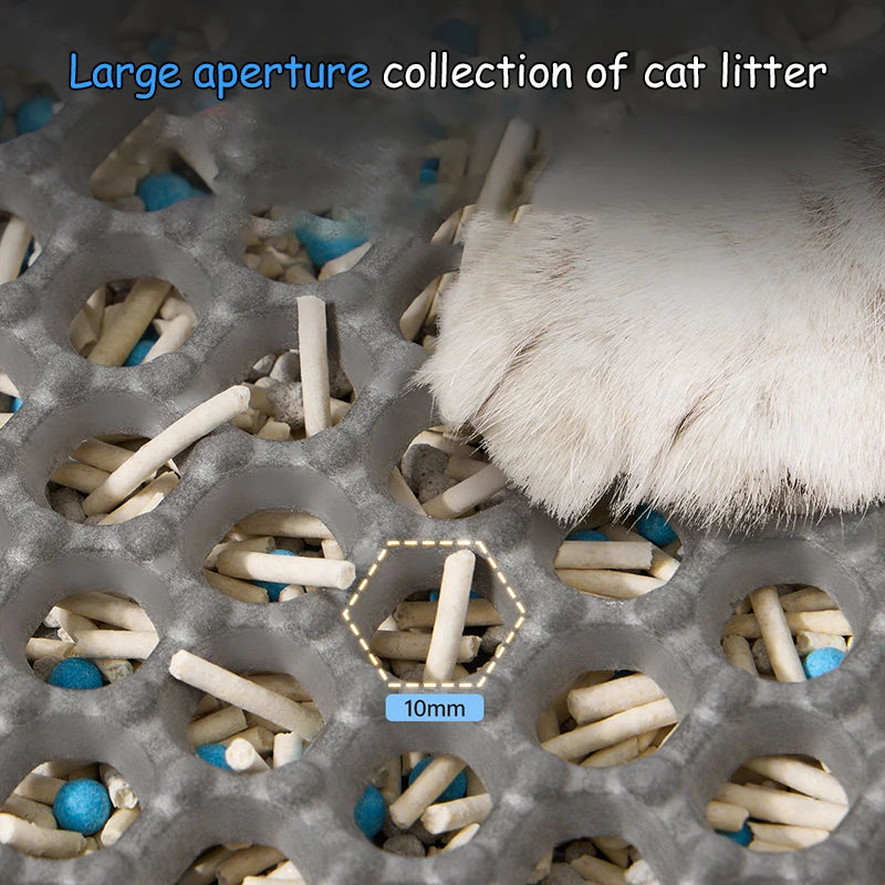 eep your home a sanctuary of comfort. This premium double-layer mat gently traps litter, keeping paws clean and floors pristine. Waterproof, non-slip, and durable—because your cat deserves the best and you deserve a mess-free, beautiful home. 🐾✨