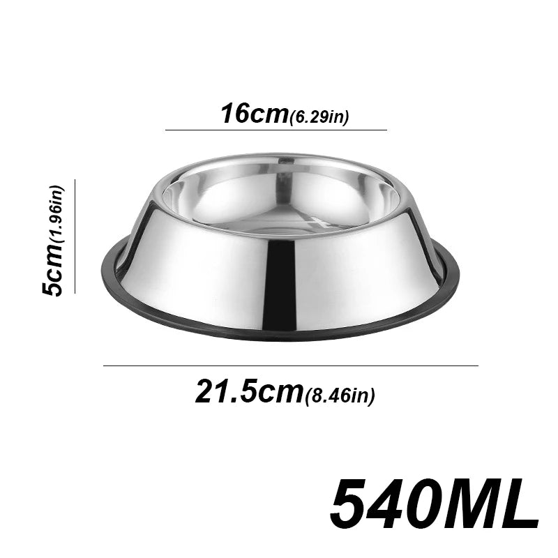 Keep your pet’s meals clean and stable with this Stainless Steel Pet Bowl. Durable, skidproof and anti‑ant, it offers safe feeding for dogs and cats, with six size options for perfect comfort at every meal.