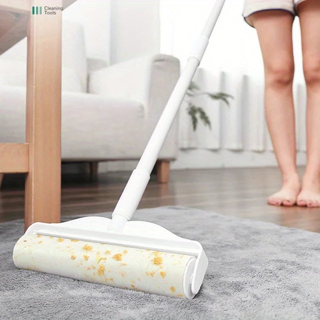 Say goodbye to pet hair and reclaim the comfort of your home. With a 124cm extendable handle, clean sofas and carpets effortlessly and without back pain. Essential for pet owners in the UK and EU who want a spotless home and more time to love their pets.