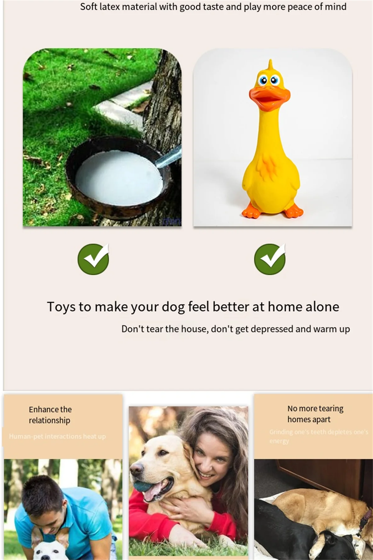 Pets Dog Toys Screaming Chicken Squeeze Sound Toy Rubber Duck Squeaky Chew Bite Resistant Toy Puppy Training Interactive