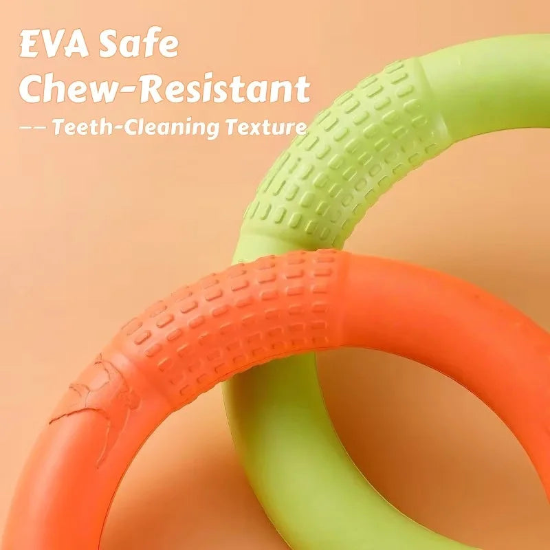 Make playtime active and safe with this Waterproof Floating EVA Dog Training Flyer. Chew‑resistant and lightweight, it works as a tug ring and flying disc, perfect for training, fitness and fun games on land or in water.