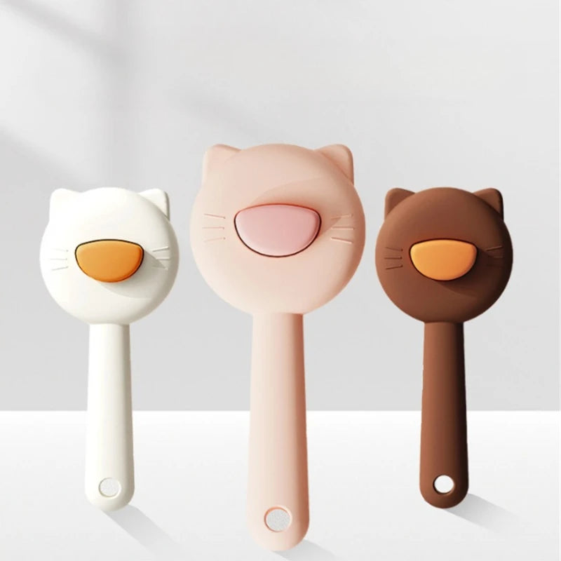 Groom your pet with comfort using this soft Cat & Dog Hair Remover Brush. It detangles, removes loose fur, massages, and cleans easily, making baths relaxing and keeping your pet happy and well‑cared for