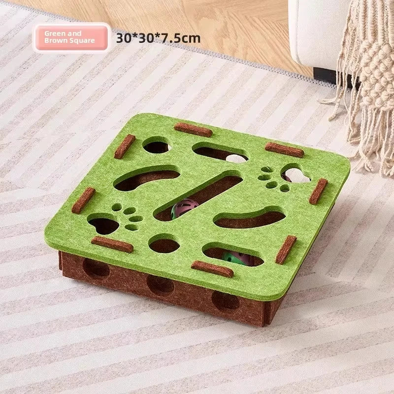 Awaken the hunter in your cat with affection. 🐈‍⬛ This cuddly felt puzzle stimulates mind and body, ensuring your cat never feels alone. Safe and stylish fun for your home. Give your feline the joy they deserve. Order yours now!