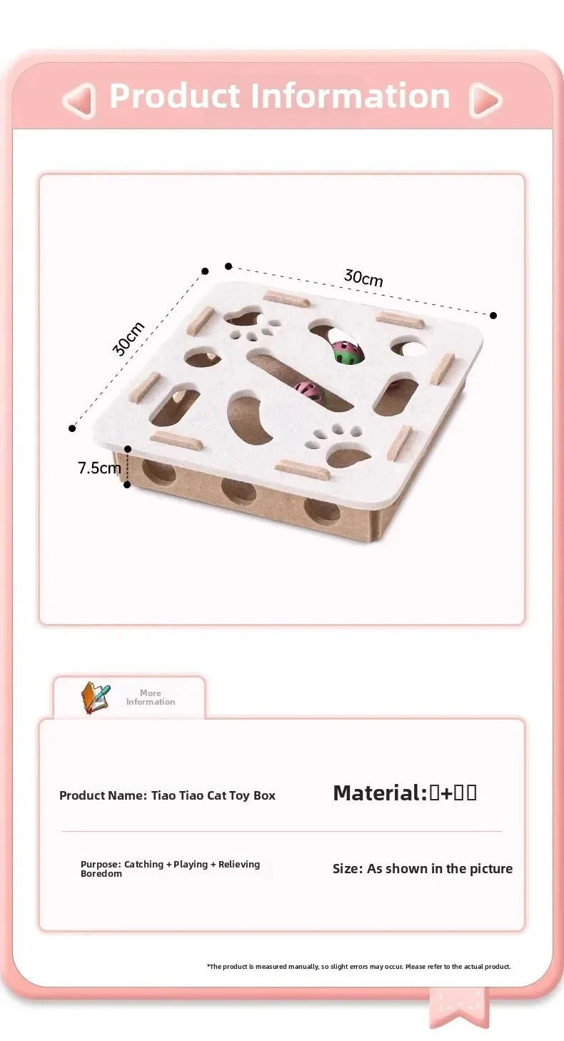 Awaken the hunter in your cat with affection. 🐈‍⬛ This cuddly felt puzzle stimulates mind and body, ensuring your cat never feels alone. Safe and stylish fun for your home. Give your feline the joy they deserve. Order yours now!
