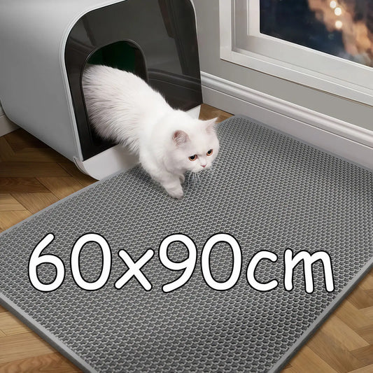 eep your home a sanctuary of comfort. This premium double-layer mat gently traps litter, keeping paws clean and floors pristine. Waterproof, non-slip, and durable—because your cat deserves the best and you deserve a mess-free, beautiful home. 🐾✨