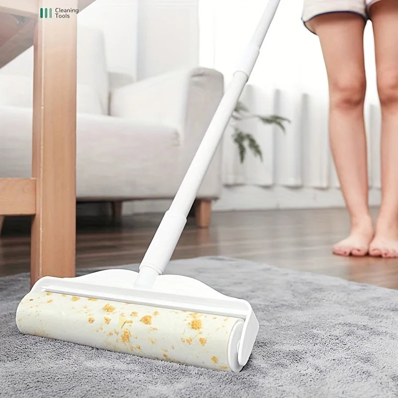 Say goodbye to pet hair and reclaim the comfort of your home. With a 124cm extendable handle, clean sofas and carpets effortlessly and without back pain. Essential for pet owners in the UK and EU who want a spotless home and more time to love their pets.