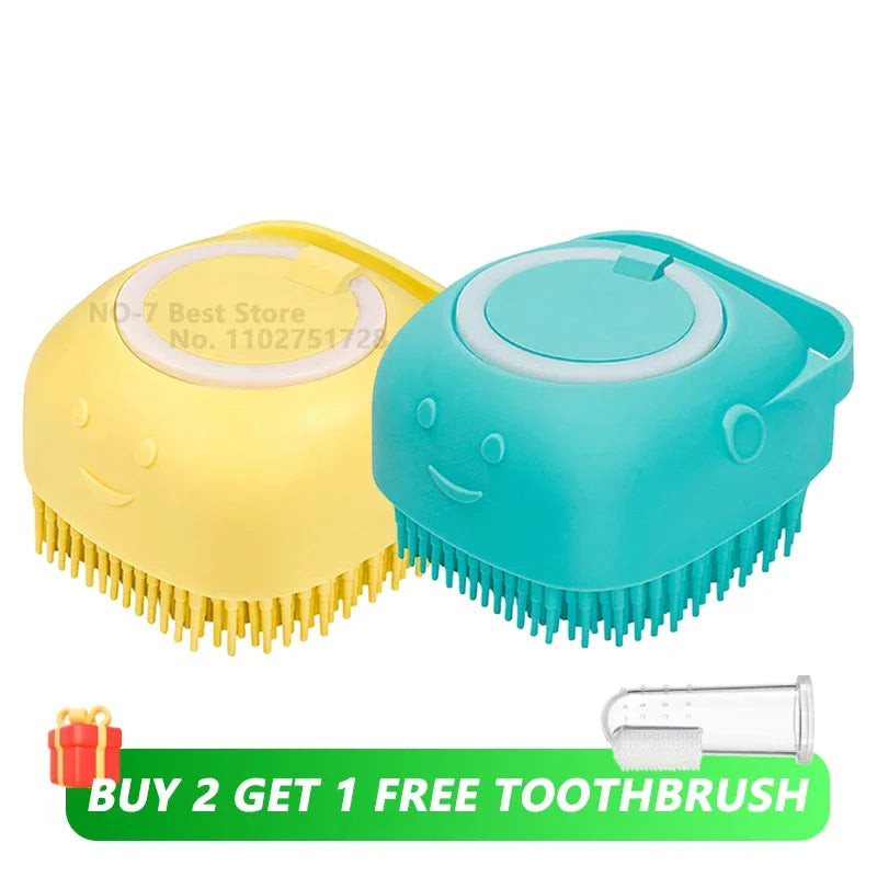 Turn bath time into a moment of pure bonding. This soft silicone brush gently massages your pet while the built-in dispenser ensures a deep, soothing clean. Give them the spa treatment they love and keep their coat shining with every gentle stroke. 🐾✨