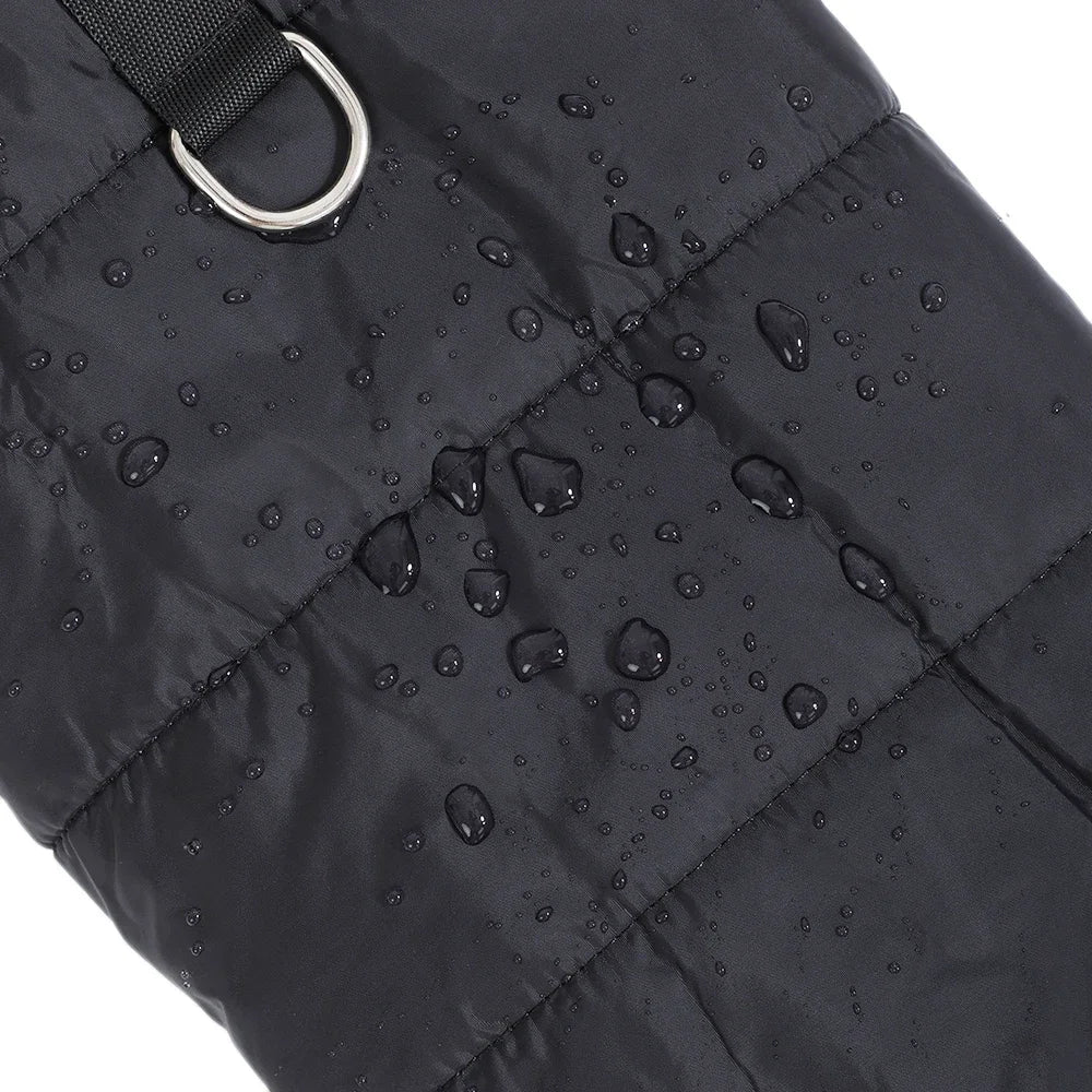 Keep your pet warm, dry and comfortable all winter. This thick, waterproof hooded jacket features soft fleece lining for cosy warmth, perfect for small and medium dogs or cats. Ideal for chilly walks and cold days.