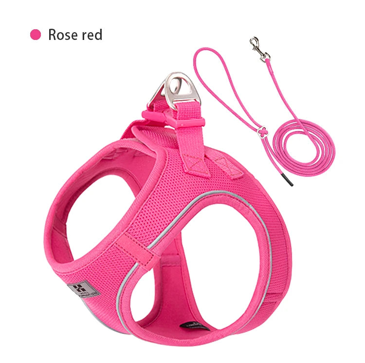 Get safer outdoor walks with this Adjustable Reflective Dog Harness and Leash Set. Ideal for small and medium dogs, it offers secure control, visibility, and comfort—perfect for Chihuahuas, Dachshunds and everyday pet walking.