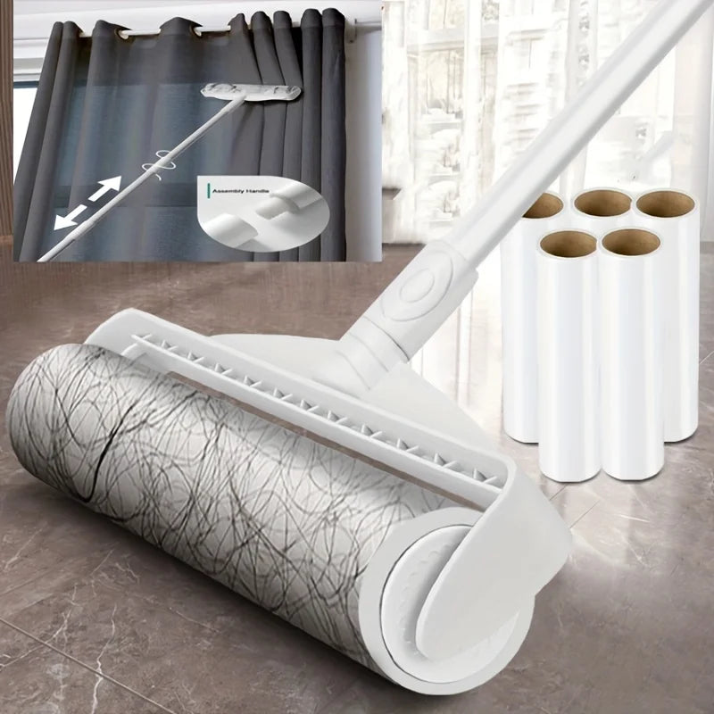 Say goodbye to pet hair and reclaim the comfort of your home. With a 124cm extendable handle, clean sofas and carpets effortlessly and without back pain. Essential for pet owners in the UK and EU who want a spotless home and more time to love their pets.