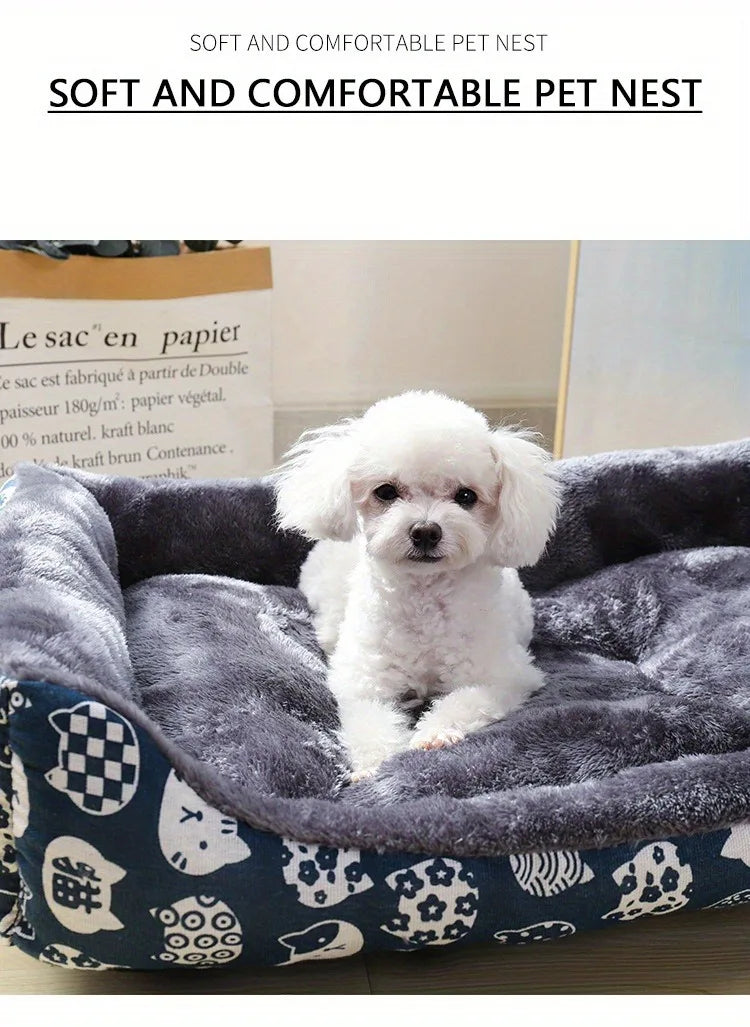 Give your pet warm comfort with this Winter Pet Bed Sofa Mat. Soft, cozy, and perfect for small to large pets, it offers a secure resting space for dogs and cats, keeping them relaxed, snug, and happy through every season.