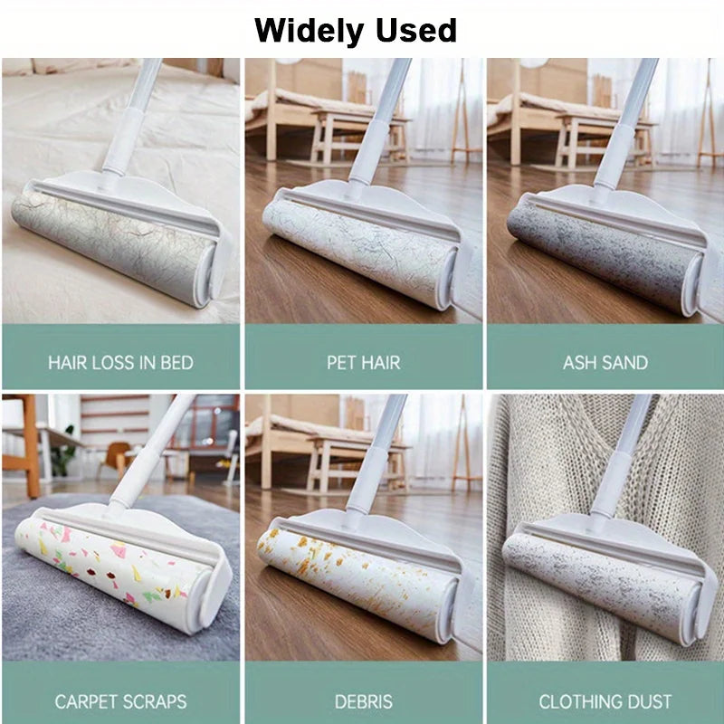 Say goodbye to pet hair and reclaim the comfort of your home. With a 124cm extendable handle, clean sofas and carpets effortlessly and without back pain. Essential for pet owners in the UK and EU who want a spotless home and more time to love their pets.