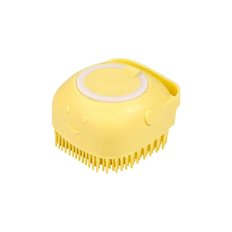 Turn bath time into a moment of pure bonding. This soft silicone brush gently massages your pet while the built-in dispenser ensures a deep, soothing clean. Give them the spa treatment they love and keep their coat shining with every gentle stroke. 🐾✨