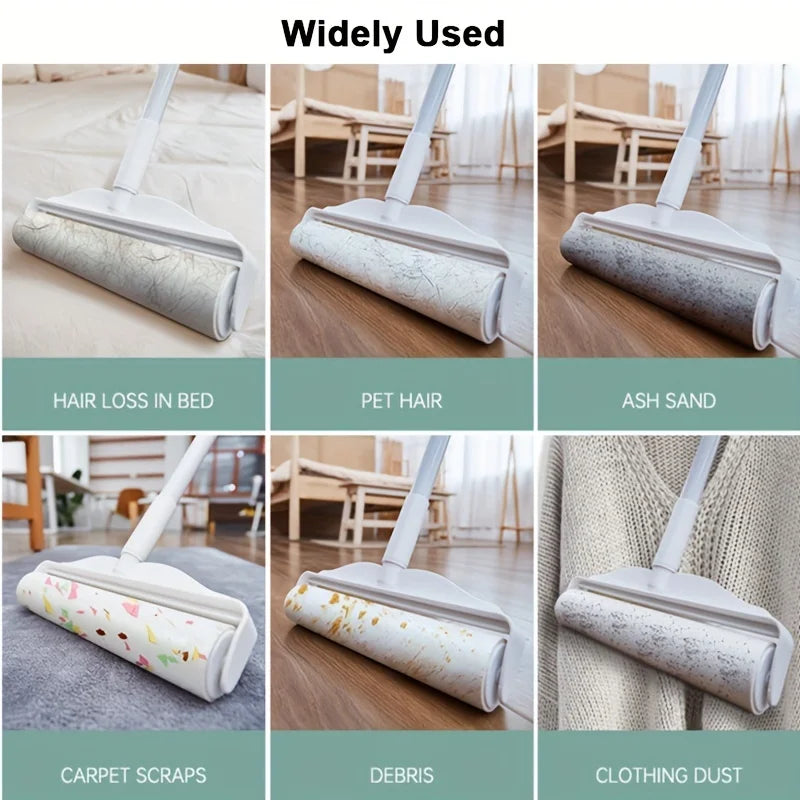 Say goodbye to pet hair and reclaim the comfort of your home. With a 124cm extendable handle, clean sofas and carpets effortlessly and without back pain. Essential for pet owners in the UK and EU who want a spotless home and more time to love their pets.