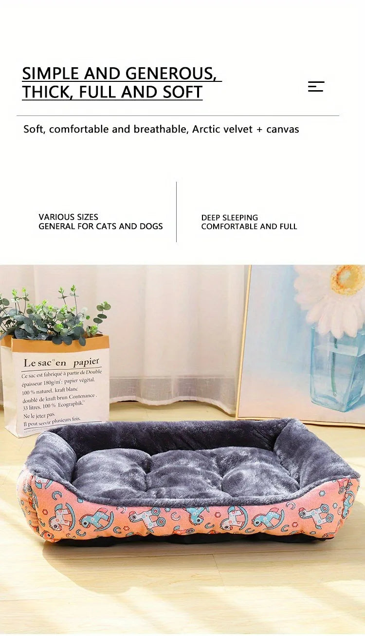 Give your pet warm comfort with this Winter Pet Bed Sofa Mat. Soft, cozy, and perfect for small to large pets, it offers a secure resting space for dogs and cats, keeping them relaxed, snug, and happy through every season.