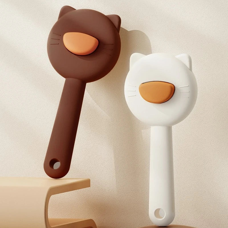 Groom your pet with comfort using this soft Cat & Dog Hair Remover Brush. It detangles, removes loose fur, massages, and cleans easily, making baths relaxing and keeping your pet happy and well‑cared for