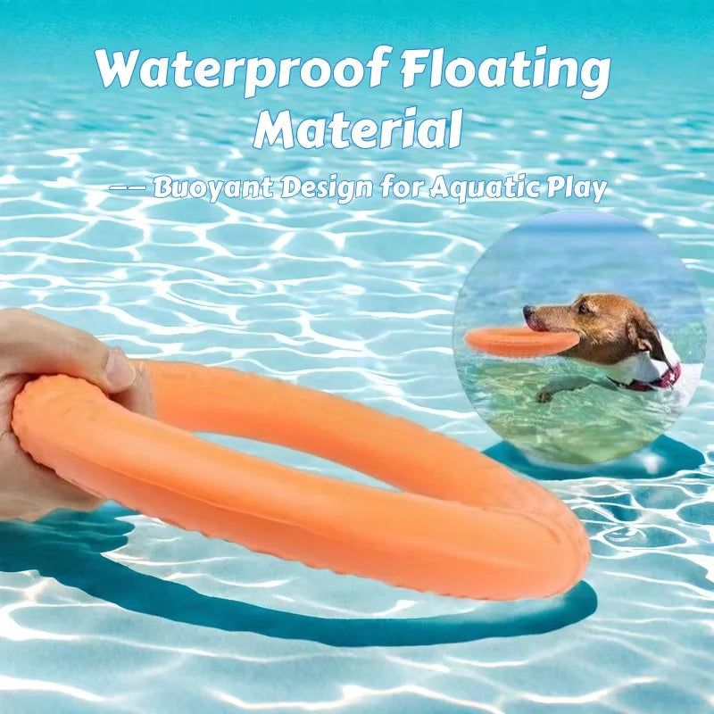 Make playtime active and safe with this Waterproof Floating EVA Dog Training Flyer. Chew‑resistant and lightweight, it works as a tug ring and flying disc, perfect for training, fitness and fun games on land or in water.